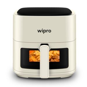 Wipro Elato CAF 201 Digital Air Fryer | 1200W Power | 4.2L Capacity | Transparent Full Window | Digital Touch Control | 8 Preset Modes | White| 2