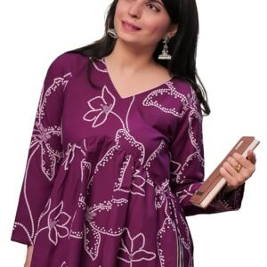 Youthnic Women's Poly Rayon Printed Alia Cut Peplum Top | Top for Office | Women's Tunics | Short Kurti Women| Regular Fit